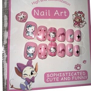 NIP! Kids Pink Hello Kitty Press-On Nail Set